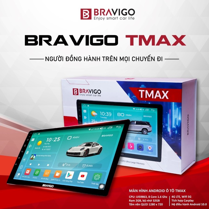 Bravigo - màn hình Android ô tô tin cậy của cánh tài xế - 3 Bravigo - màn hình Android ô tô tin cậy của cánh tài xế - 3