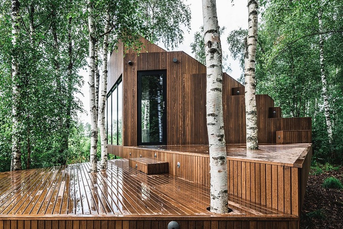 Căn nhà cabin nhỏ sang trọng nằm giữa rừng - 1