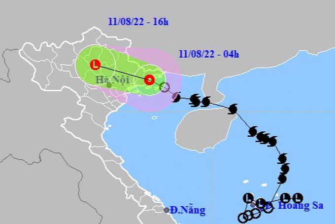 Bão số 2 suy yếu thành áp thấp nhiệt đới, đi vào Quảng Ninh