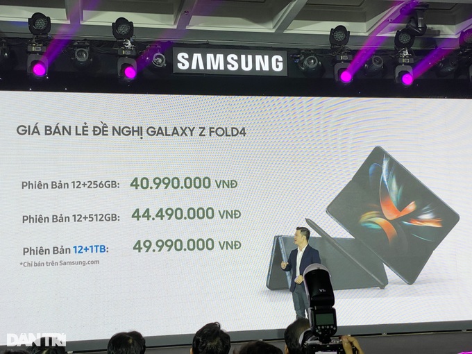 Galaxy Z Fold4 có giá bán từ 41 triệu đồng tại Việt Nam