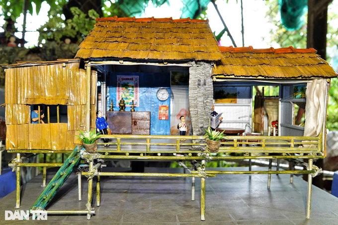 Turn chopsticks, paperboard... into a miniature house on stilts, sell one for millions - 10