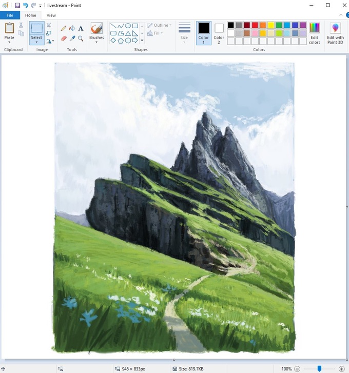 Khó tin những bức họa tuyệt đẹp này vẽ bằng phần mềm Microsoft Paint  Báo  Dân trí