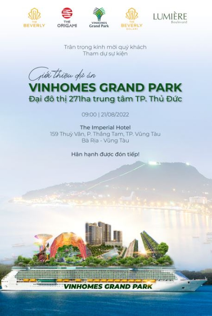 Vinhomes Grand Park mở bán tại Vũng Tàu với loạt chính sách ưu đãi - 1