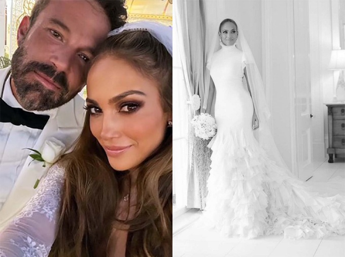 Sau khi khoe váy cưới, Jennifer Lopez đi nghỉ tuần trăng mật thứ hai