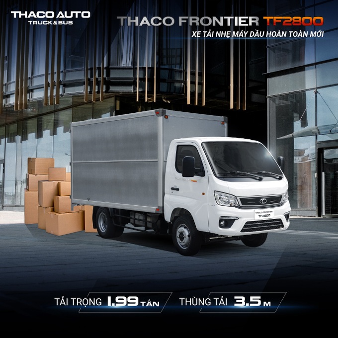 Thaco Frontier TF2800 - Xe tải nhẹ máy dầu hoàn toàn mới - 1