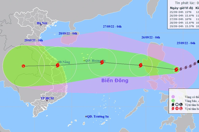 Bão Noru đang ở cường độ rất mạnh, sắp vào Biển Đông