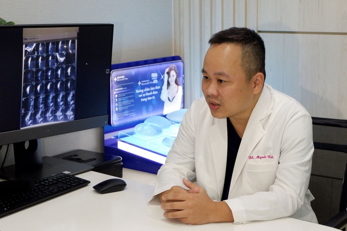 Da ngực mỏng dính, tấy đỏ vì nâng cấp vòng 1 không đau