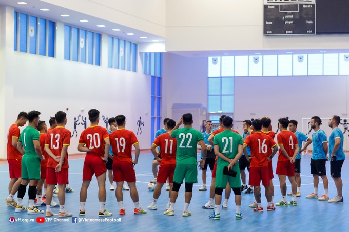 Đội tuyển futsal Việt Nam luyện tuyệt chiêu, quyết thắng Nhật Bản - 1 Đội tuyển futsal Việt Nam luyện tuyệt chiêu, quyết thắng Nhật Bản - 1