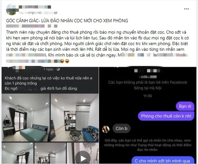Sinh viên đặt cọc tiền triệu, chủ nhà trọ bỗng...mất hút - 3 Sinh viên đặt cọc tiền triệu, chủ nhà trọ bỗng...mất hút - 3