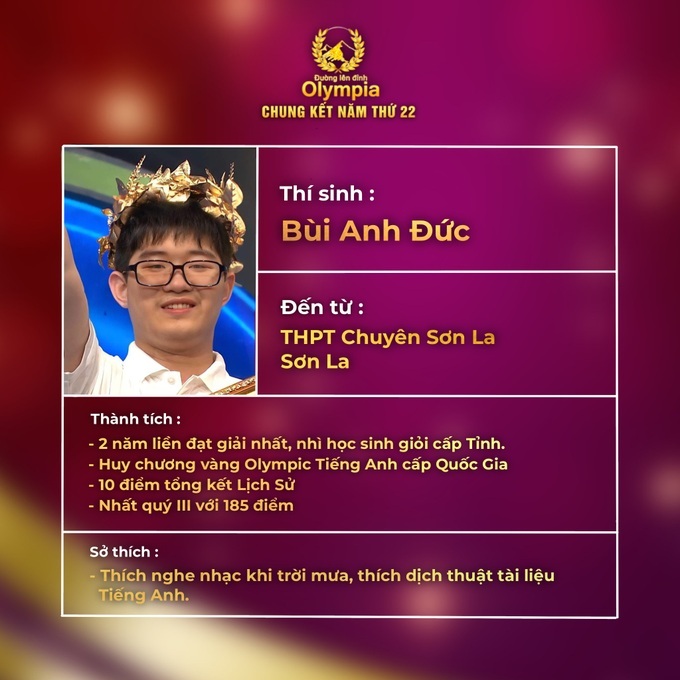 Đặng Lê Nguyên Vũ vô địch Đường lên đỉnh Olympia 2022 đầy nghẹt thở - 5 Đặng Lê Nguyên Vũ vô địch Đường lên đỉnh Olympia 2022 đầy nghẹt thở - 5