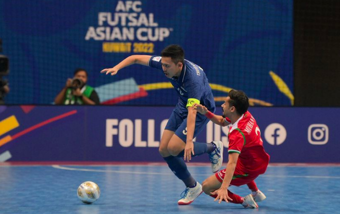 Thắng tưng bừng Oman, Thái Lan vào tứ kết giải futsal châu Á - 1