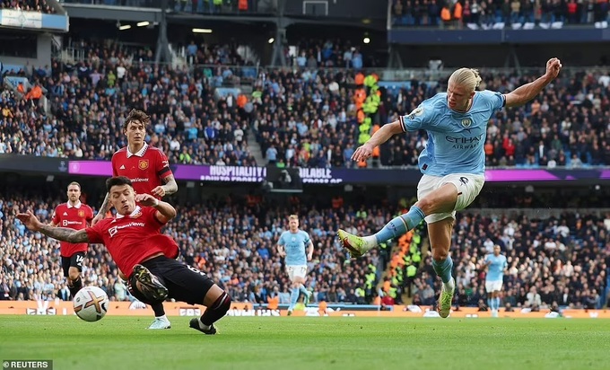 Erling Haaland lại lập kỷ lục khó tin sau cú hat-trick vào lưới Man Utd - 1