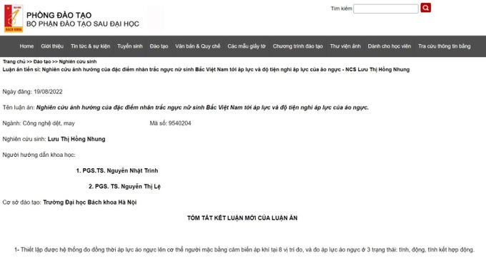 Luận án tiến sĩ với đề tài về áo ngực gây xôn xao - 2 Luận án tiến sĩ với đề tài về áo ngực gây xôn xao - 2