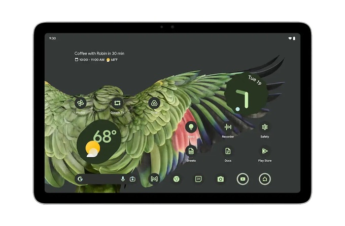 Máy tính bảng Pixel Tablet của Google có thiết kế giao diện đơn giản (Ảnh: Google).