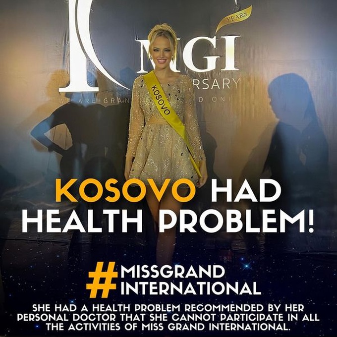 Đối thủ của Thiên Ân tại thi Miss Grand International bất ngờ bỏ thi