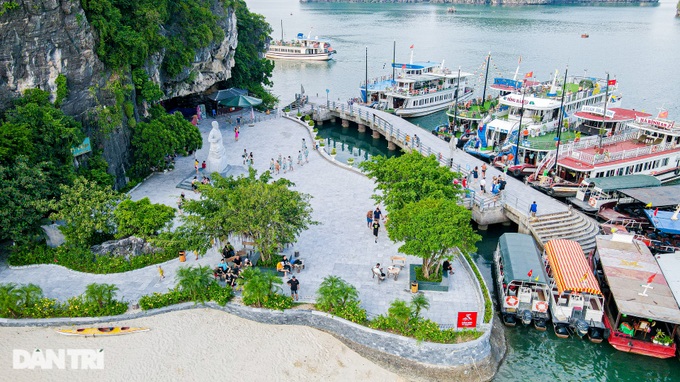 The island lying on its side has a unique crescent-shaped beach in Ha Long - 4