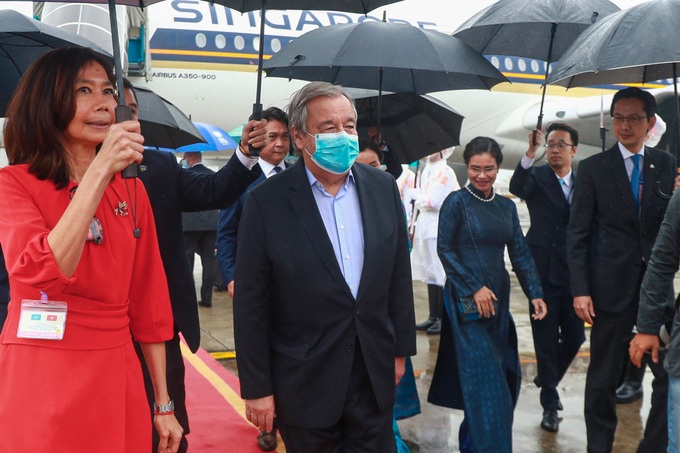 Tổng thư ký Liên hợp quốc đến Hà Nội, bắt đầu chuyến thăm Việt Nam - 1