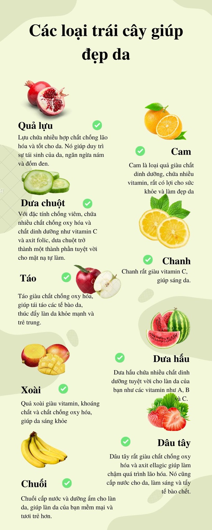 9 loại trái cây giúp làn da của bạn sáng đẹp - 1