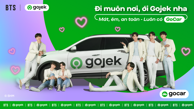 Việt Nam là thị trường tiếp theo trong chiến dịch Gojek hợp tác cùng BTS