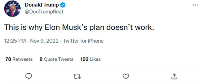 Tài khoản Twitter của ông Donald Trump đã được Elon Musk hồi sinh? - 2