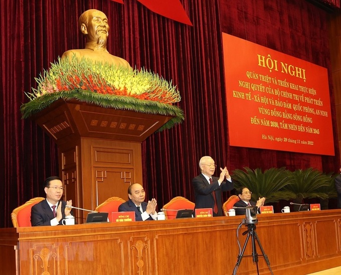 Tổng Bí thư chủ trì hội nghị về phát triển vùng Đồng bằng sông Hồng - 1 Tổng Bí thư chủ trì hội nghị về phát triển vùng Đồng bằng sông Hồng - 1