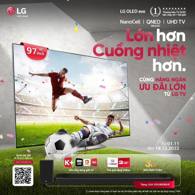 TV màn hình lớn được ưa chuộng mùa World Cup - 3 TV màn hình lớn được ưa chuộng mùa World Cup - 3