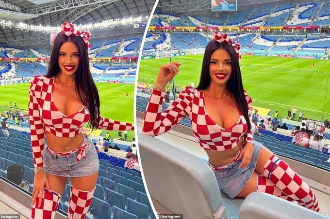 Thời trang của fan nữ nóng bỏng nhất World Cup tiếp tục gây sốc - 1