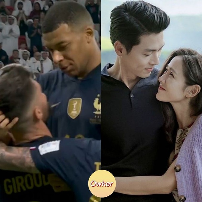 Hai tiền đạo của đội Pháp Giroud và Mbappe tái hiện lại những Hai tiền đạo của đội Pháp Giroud và Mbappe tái hiện lại những
