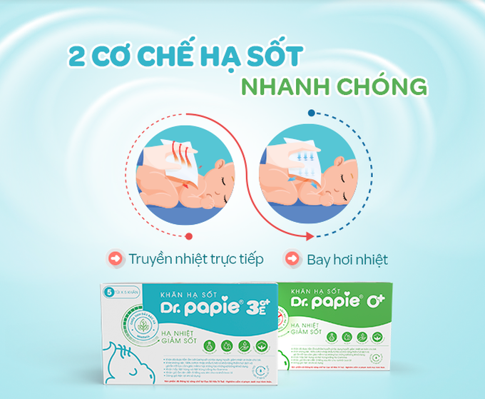 Dr.Papie - Khăn lau hạ sốt nhi khoa - 2 Dr.Papie - Khăn lau hạ sốt nhi khoa - 2