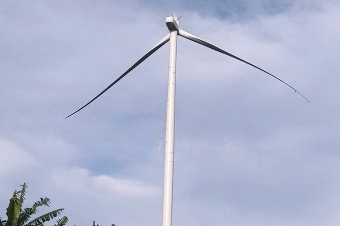 Trụ điện gió ở Gia Lai bất ngờ gãy cánh