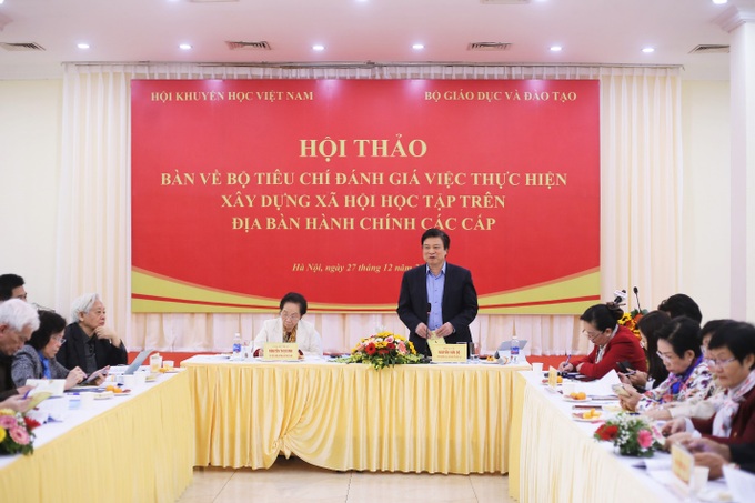 Bộ tiêu chí đánh giá là chìa khóa cho xây dựng xã hội học tập - 1