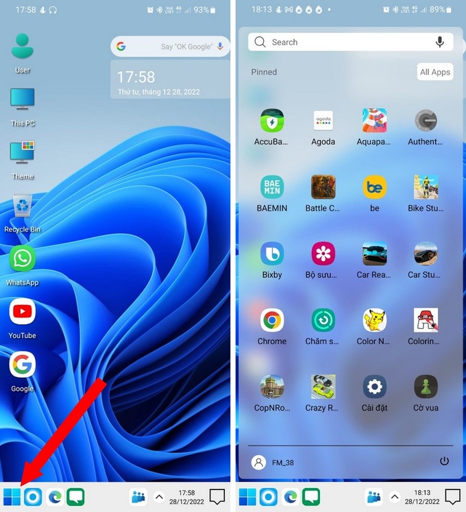 Thủ thuật lột xác để biến smartphone thành máy tính chạy Windows 11 - 4 Thủ thuật lột xác để biến smartphone thành máy tính chạy Windows 11 - 4