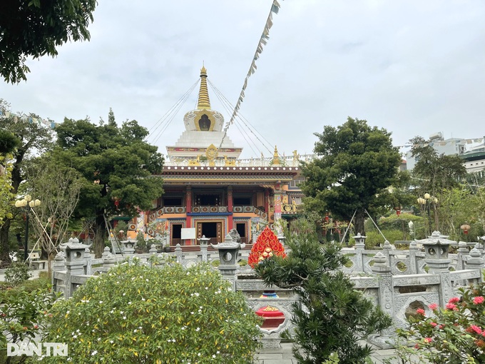 Hà Nội: Độc Đáo ngôi chùa với kiến trúc Tây Tạng  - Ảnh 3.