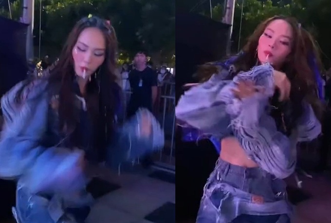Hoa hậu Mai Phương lên tiếng sau tranh cãi ngậm kẹo mút, nhảy phản cảm - 1