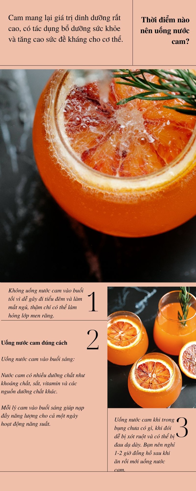 Thời điểm uống nước cam không tốt cho cơ thể - 1