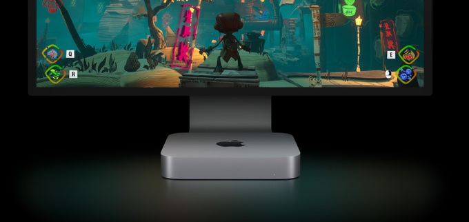 Apple lần đầu tiên mang dòng chip Pro lên máy tính Mac mini thế hệ mới (Ảnh: Apple).