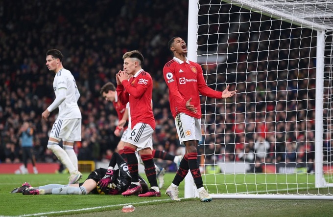 Rashford, Sancho lập công, Man Utd vất vả thoát thua trước Leeds - 1