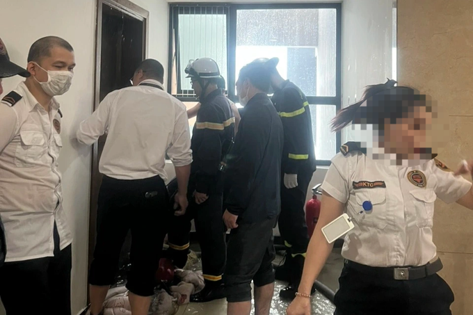 Cháy căn hộ tại tầng 22 chung cư ở Hà Nội - 2