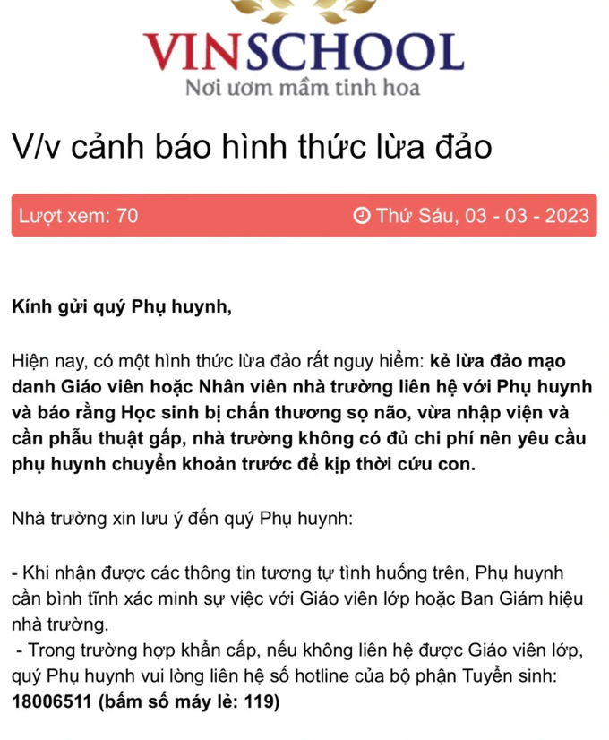 Tràn lan chiêu lừa con nguy kịch, nhiều trường liên tục phát cảnh báo - 3