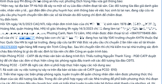 Hà Nội: Xuất hiện chiêu lừa con đang cấp cứu, 2 bệnh viện lớn lên tiếng - 1