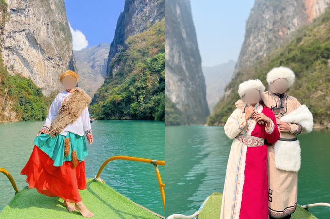 Trào lưu mặc đồ Mông Cổ trên sông Nho Quế gây tổn thương giá trị văn hóa |  Báo Dân trí