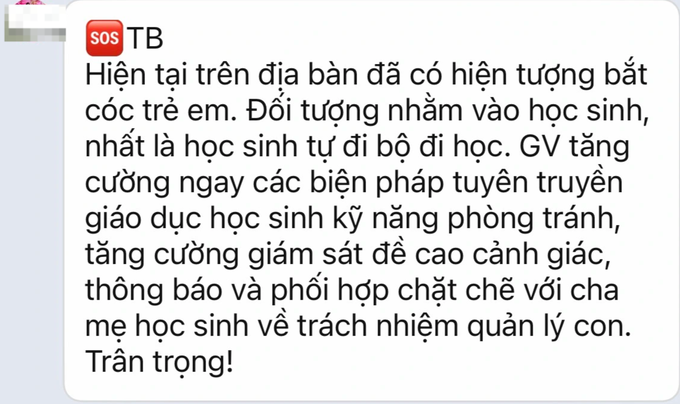 Hà Nội: Hàng loạt trường học cảnh báo hiện tượng bắt cóc trẻ em - 2