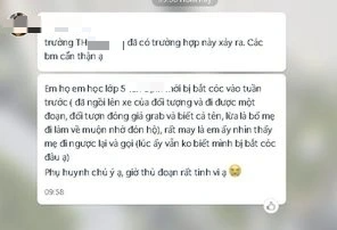 Hà Nội: Hàng loạt trường học cảnh báo hiện tượng bắt cóc trẻ em - 1