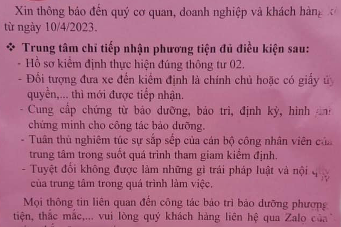 Xôn xao việc từ chối đăng kiểm xe không chính chủ, phải trình sổ bảo dưỡng - 1