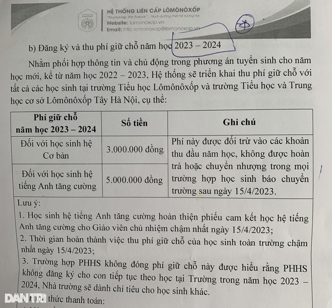 Đại biểu Quốc hội: Trường tư thu phí giữ chỗ dựa trên cơ sở nào? - 2