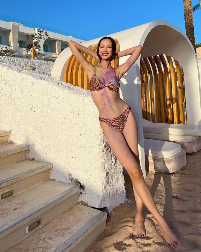 Hoa hậu Bảo Ngọc gây choáng với đôi chân 1,23m dài nhất showbiz Việt - 7