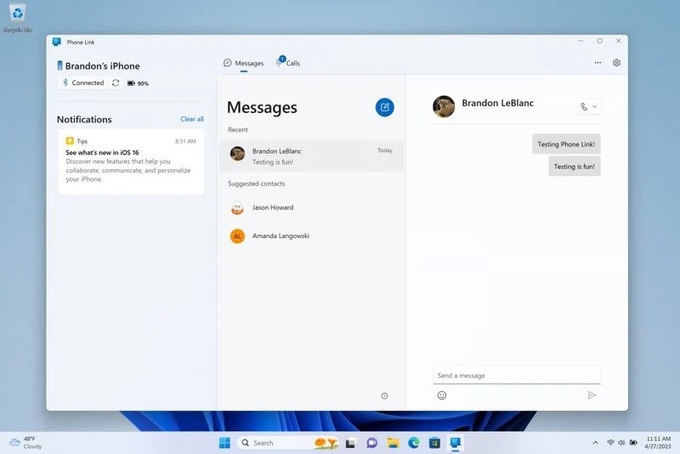 Sắp có thể nhắn tin iMessage trên Windows 11 - 1