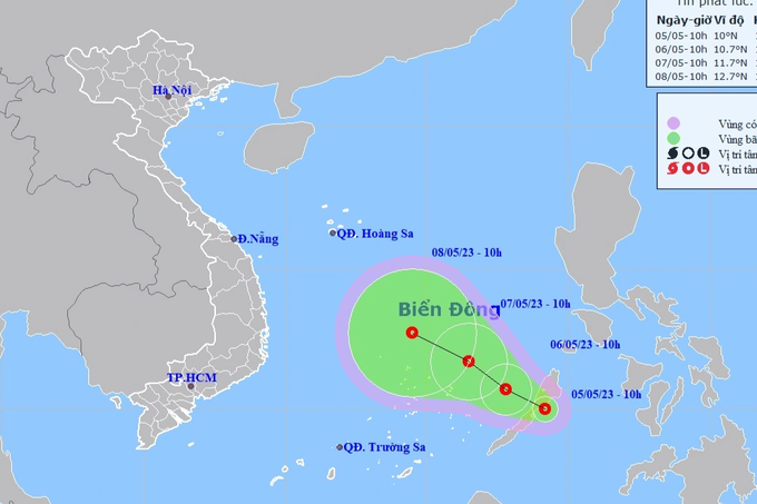 Áp thấp nhiệt đới gần Biển Đông - 1