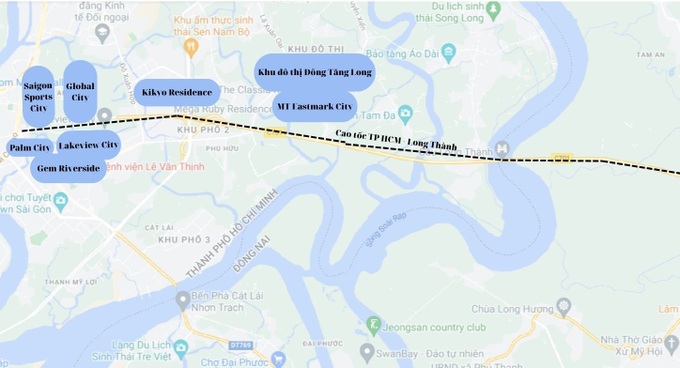 Loạt dự án của đại gia bám cao tốc TPHCM - Long Thành - Dầu Giây - 7