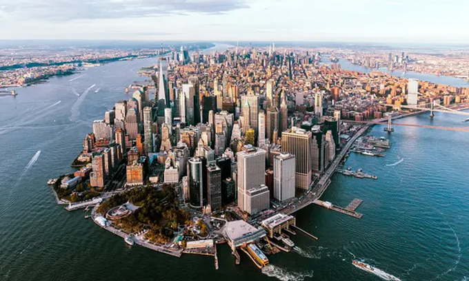 New York sụt lún do sức nặng của hơn 1 triệu nhà cao tầng - 1